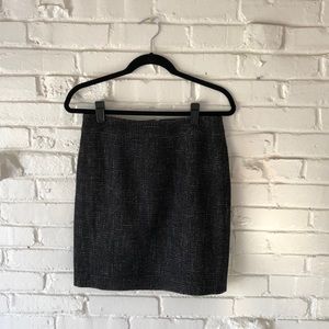 Halogen Black Tweed Mini Skirt